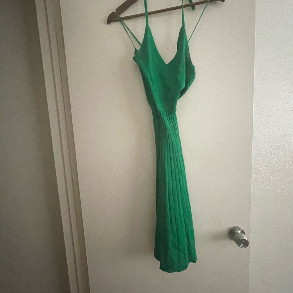 a new day Green Backless Dress